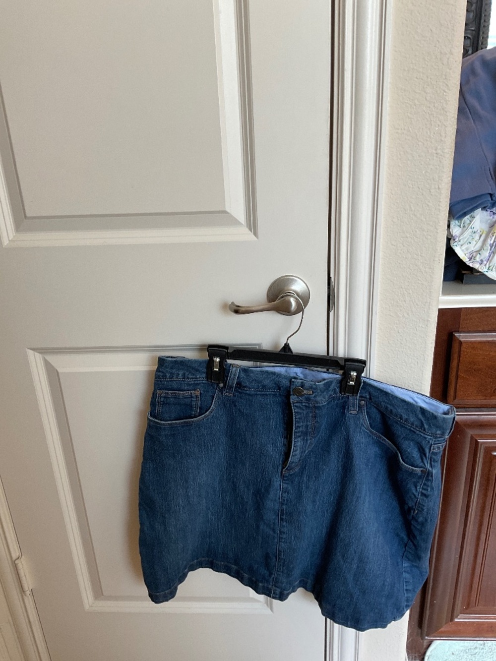 Croft & Barrow denim skort 18w